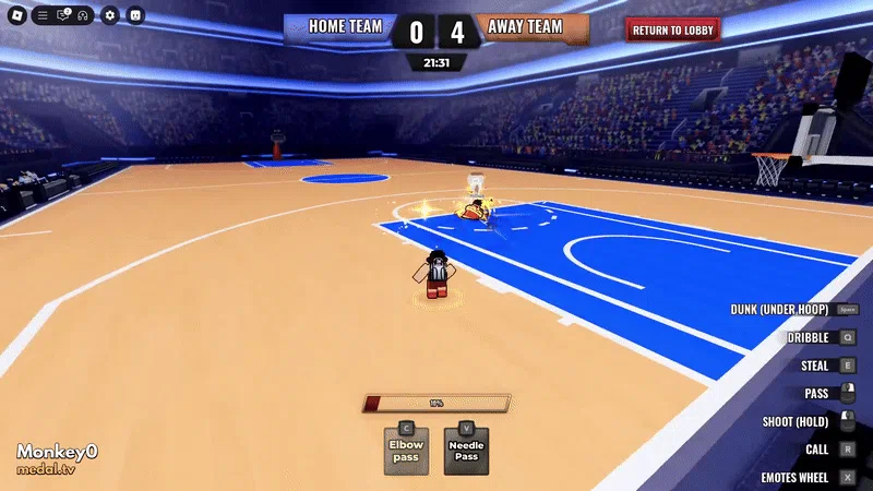 Elbow pass